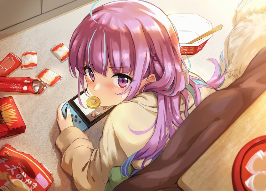 minato aqua and komugi (hololive and 1 more) drawn by summer_tail720