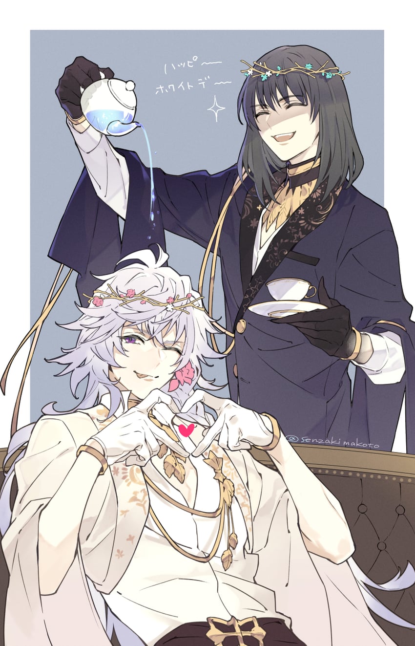 oberon and merlin (fate and 1 more) drawn by senzaki_makoto