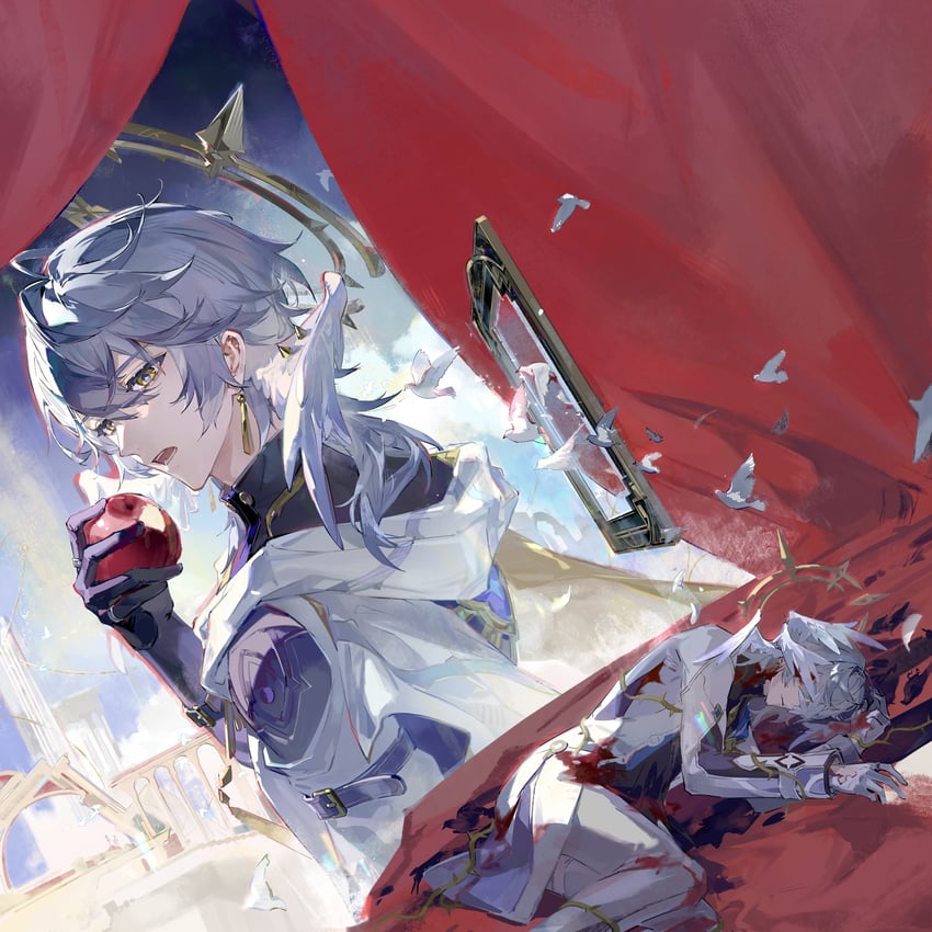 sunday (honkai and 1 more) drawn by qingming_tiaohetu