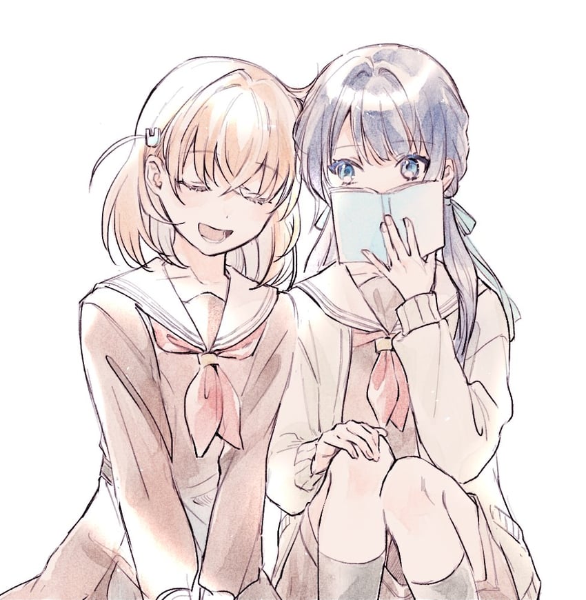 hinoshita kaho and murano sayaka (love live! and 1 more) drawn by jyann_jyann