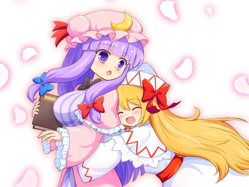 patchouli knowledge and lily white (touhou) drawn by yoruniwa