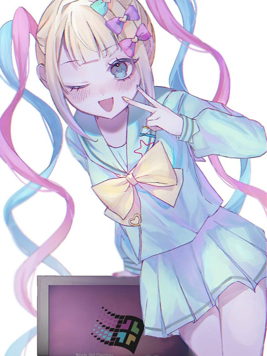 chouzetsusaikawa tenshi-chan (needy girl overdose) drawn by amu_(oill0)
