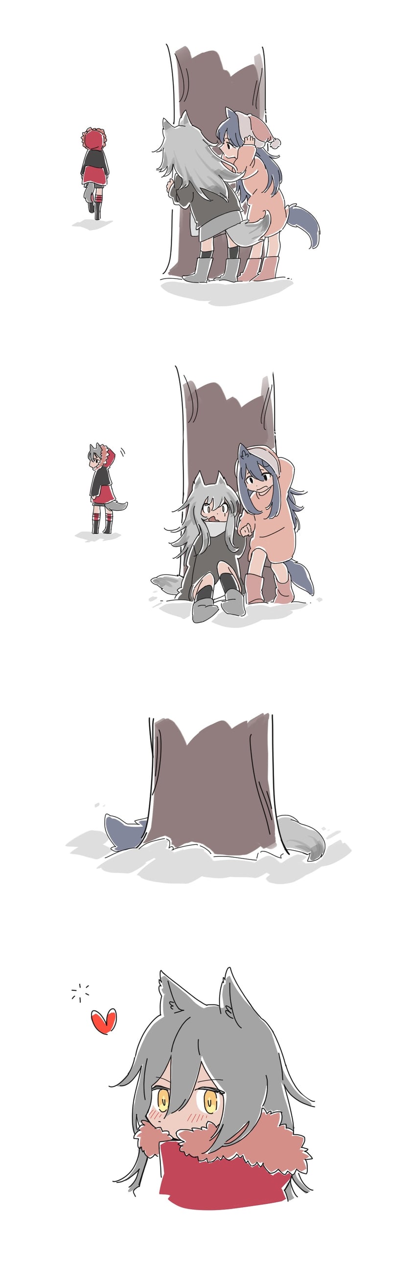 texas, lappland, and projekt red (arknights) drawn by ami_(34849422)