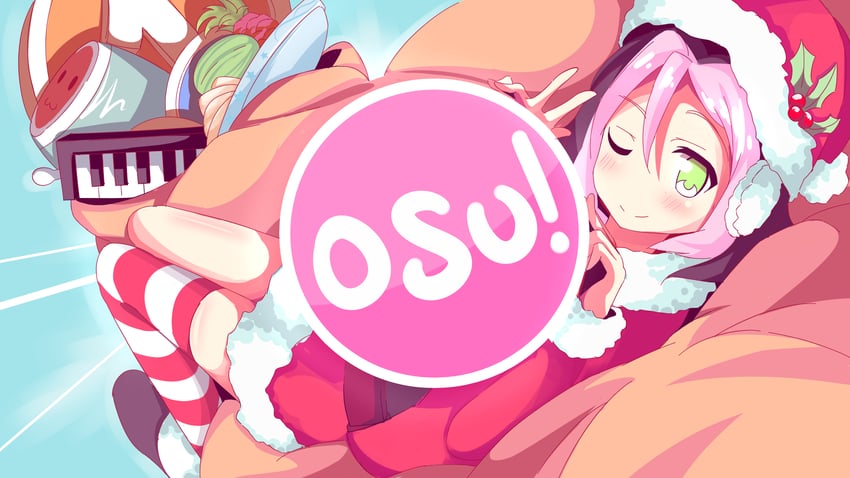 pippi and wada don (osu! and 1 more) drawn by phibonnachee