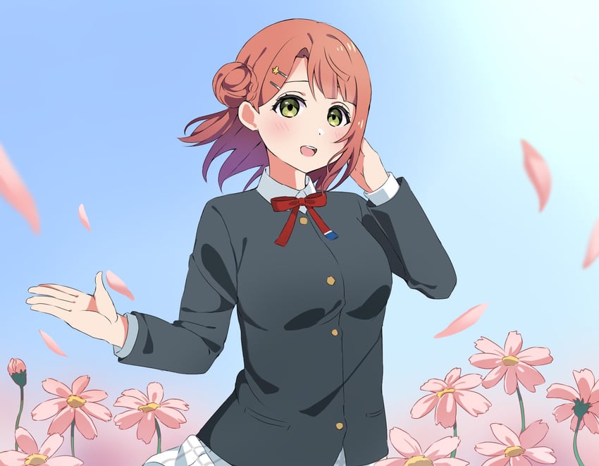 uehara ayumu (love live! and 1 more) drawn by kai_(shell)