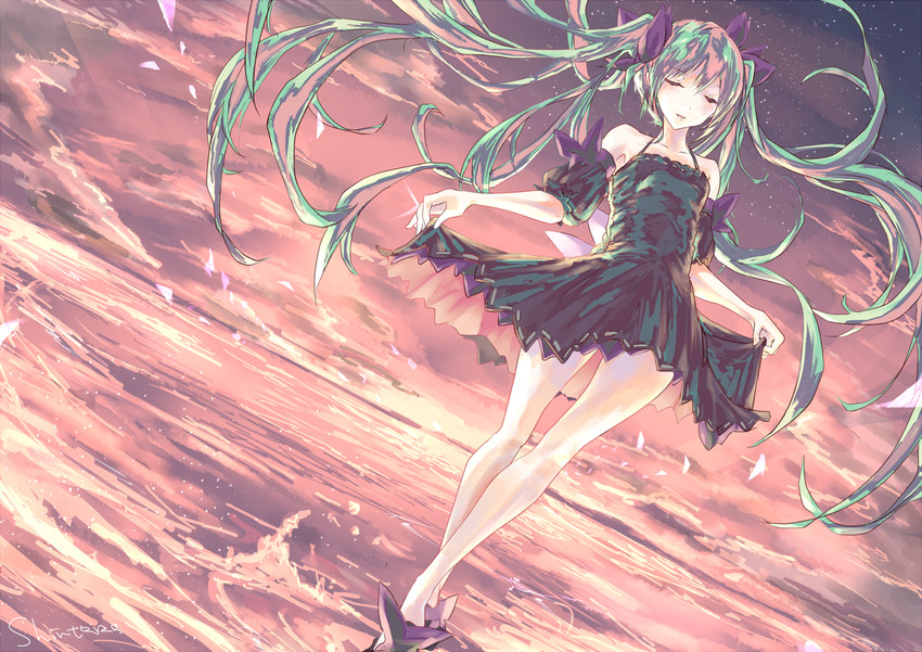 hatsune miku (vocaloid and 3 more) drawn by sun_(sunsun28)