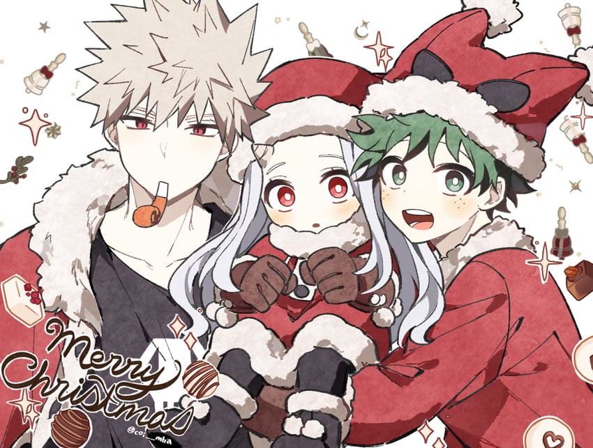 midoriya izuku, bakugou katsuki, and eri (boku no hero academia) drawn by coi_mha