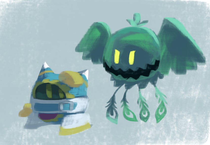 magolor, doomer, and sphere doomer (kirby and 1 more) drawn by suyasuyabi