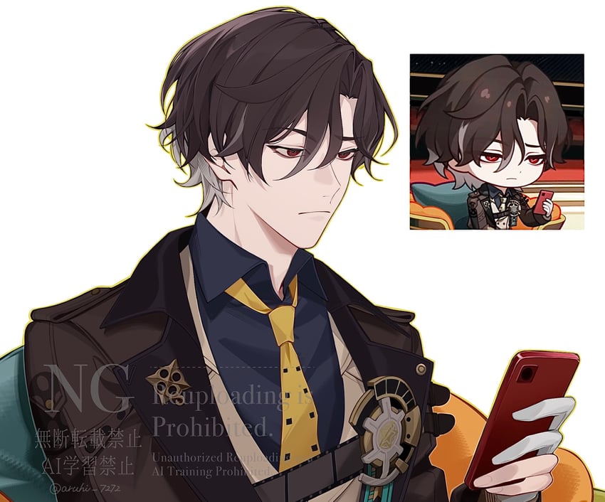 mr. reca (honkai and 1 more) drawn by aruhi_7272