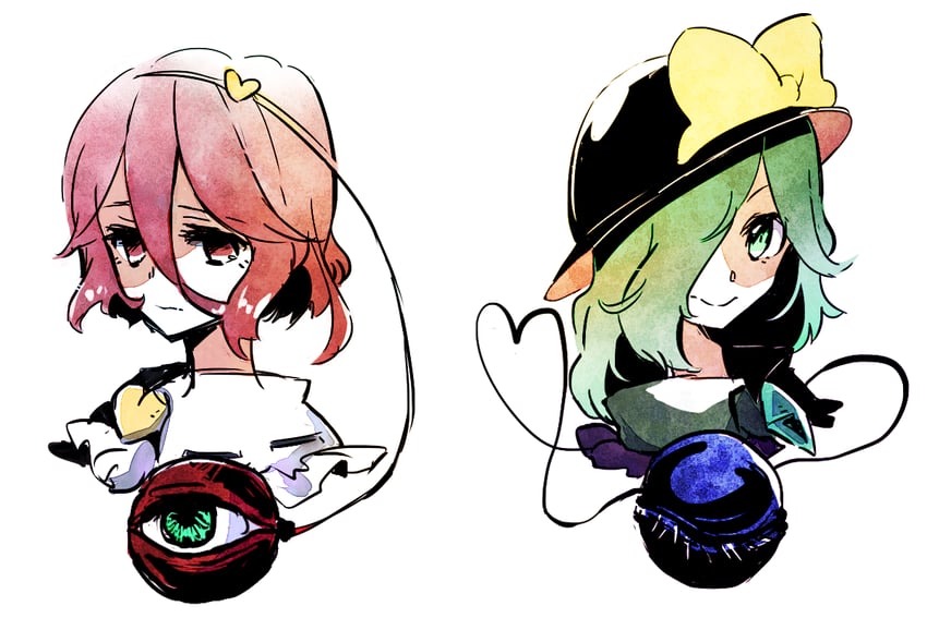 komeiji koishi and komeiji satori (touhou) drawn by meiji_(charisma_serve)