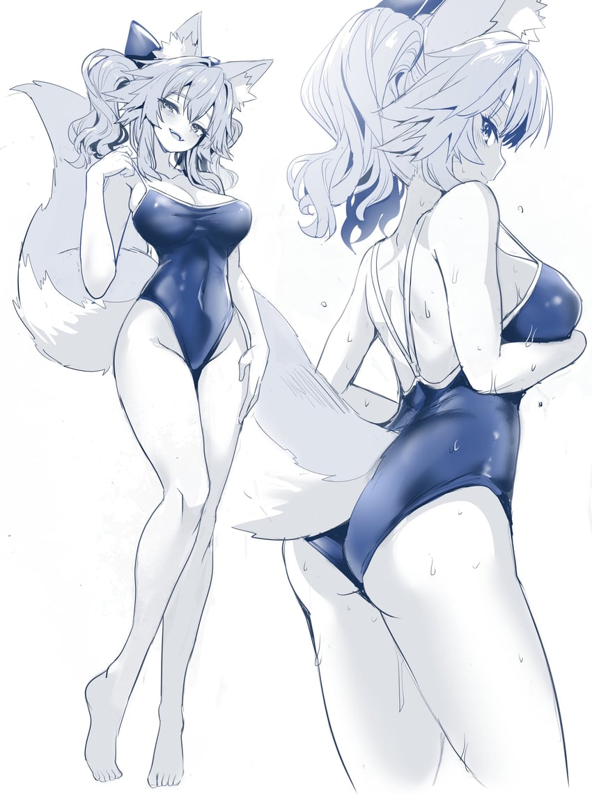 tamamo and tamamo no mae (fate and 2 more) drawn by wisespeak