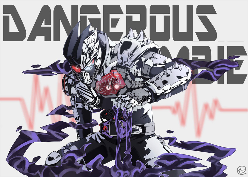 kamen rider genm, dangerous zombie level x, and zombie gamer level x (kamen rider and 1 more) drawn by jiuri_jiuhao