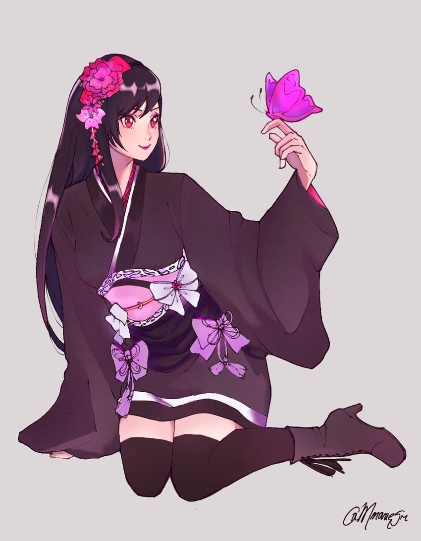 tifa lockhart (final fantasy and 2 more) drawn by mmariesr