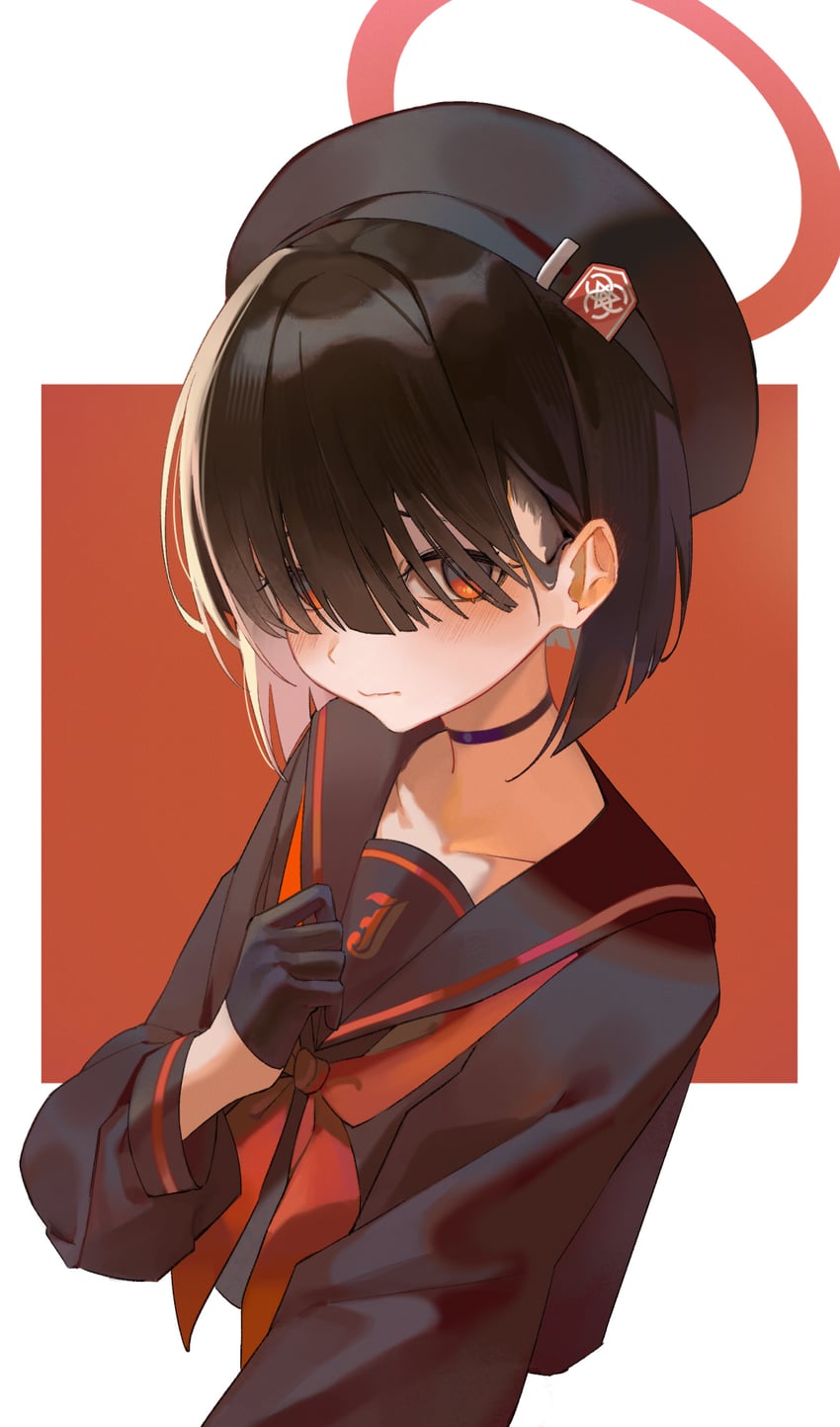 justice task force member (blue archive) drawn by may.l
