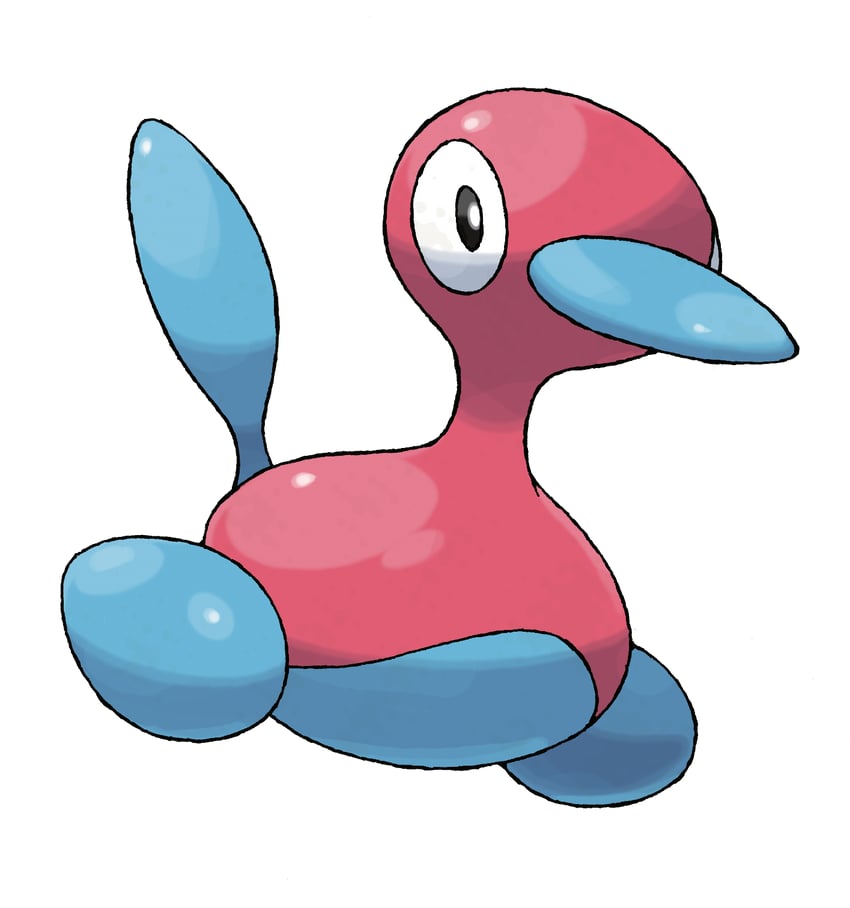 porygon2 (pokemon and 1 more) drawn by sugimori_ken