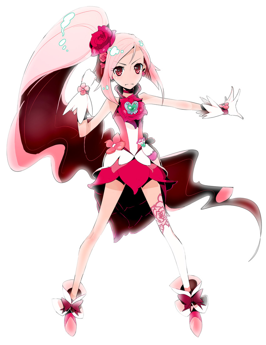 hanasaki kaoruko and cure flower (precure and 1 more) drawn by sasagawa_kureo