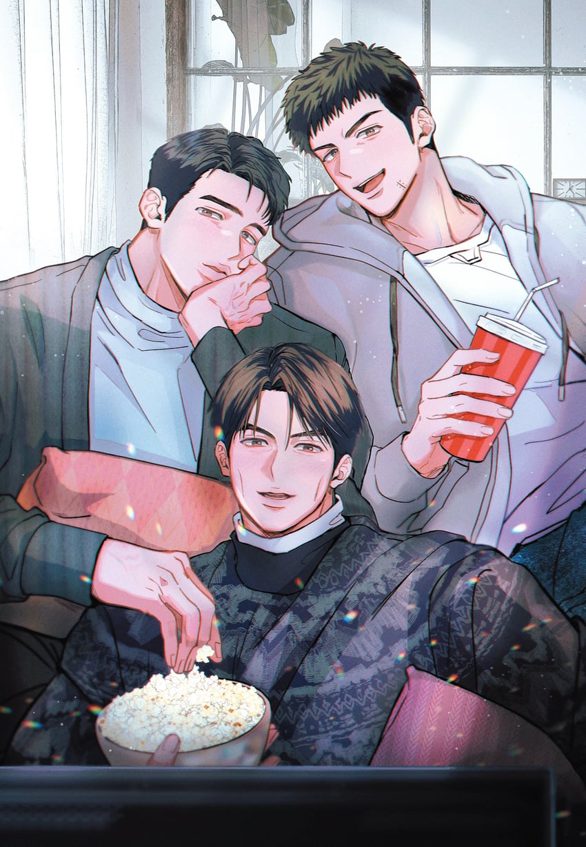 mitsui hisashi, fukatsu kazunari, and matsumoto minoru (slam dunk) drawn by aelttvv