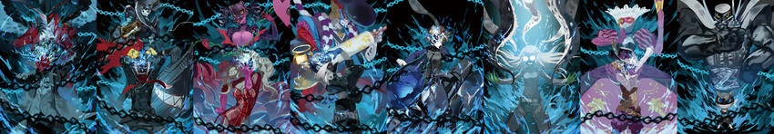 amamiya ren, takamaki anne, sakura futaba, niijima makoto, okumura haru, and 11 more (persona and 1 more) drawn by club3