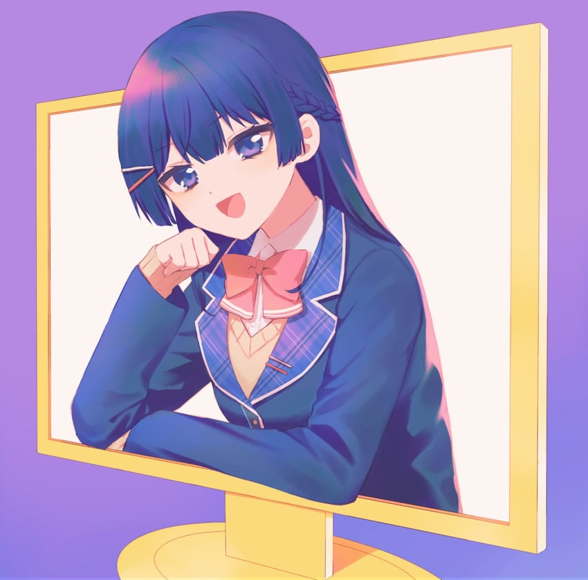 tsukino mito (nijisanji and 1 more) drawn by pzmnb