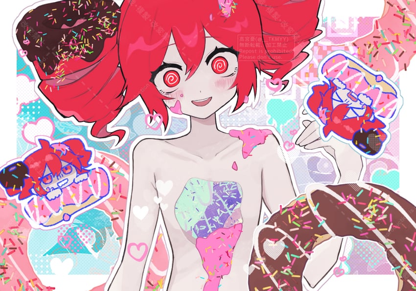 kasane teto (utau and 2 more) drawn by takamiya_yuu