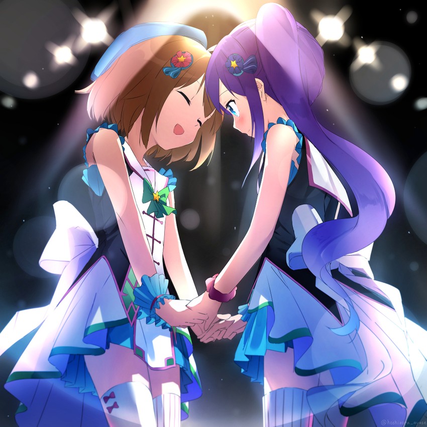 shikimiya mana and tsukisaka sayu (re:stage!) drawn by hoshizora_ayase