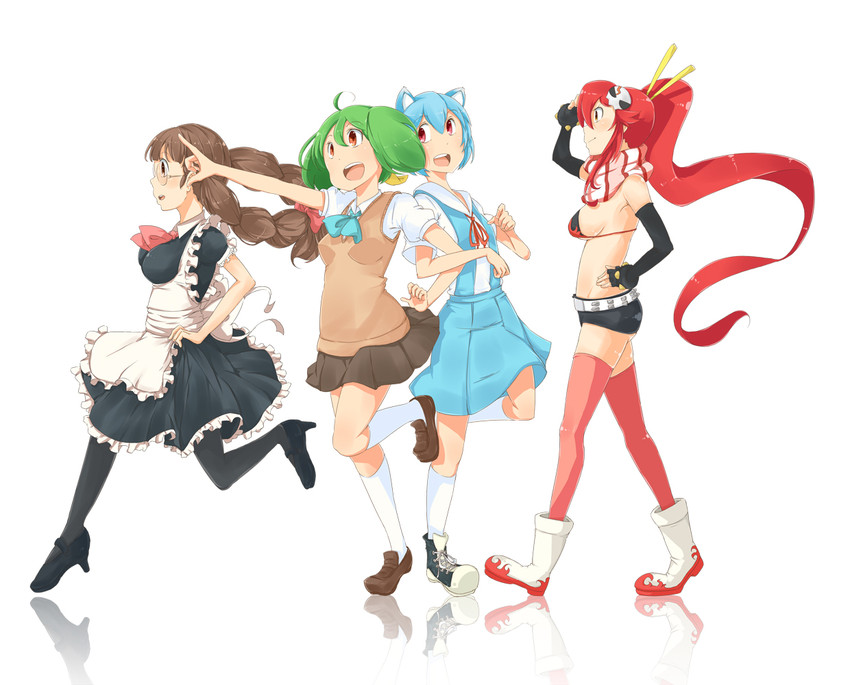 ayanami rei, yoko littner, and ranka lee (neon genesis evangelion and 3 more) drawn by zukaketawagase