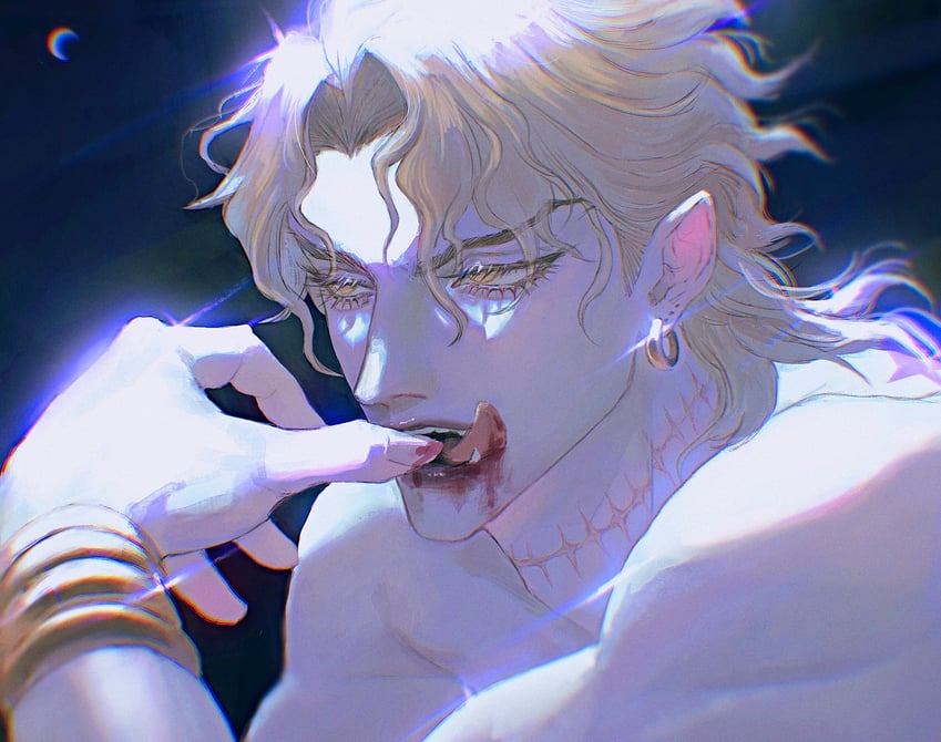 dio brando (jojo no kimyou na bouken and 1 more) drawn by oyatsu_(205415)