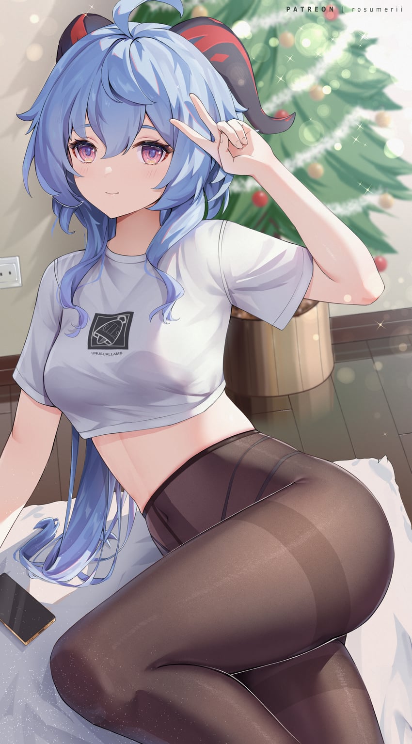 ganyu (genshin impact) drawn by rosumerii