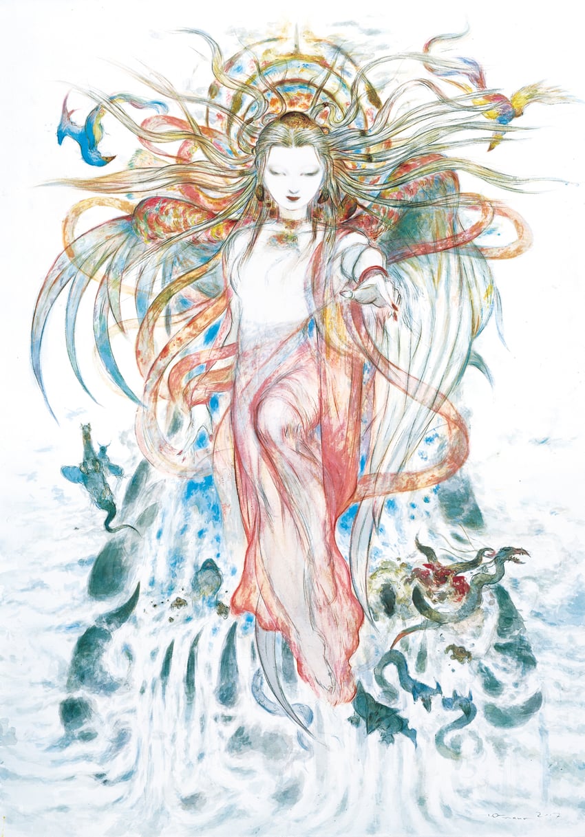 altana (final fantasy and 1 more) drawn by amano_yoshitaka