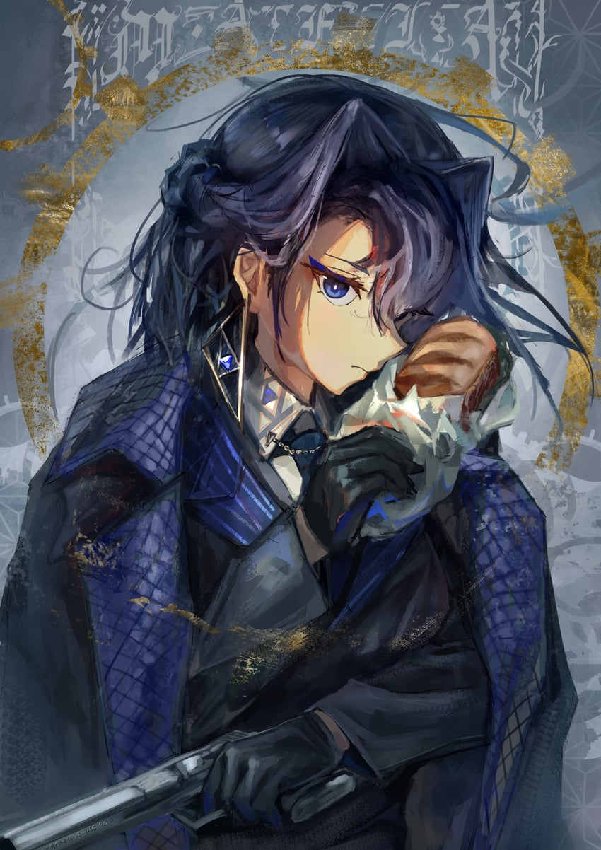 ouro kronii (hololive and 2 more) drawn by greedice
