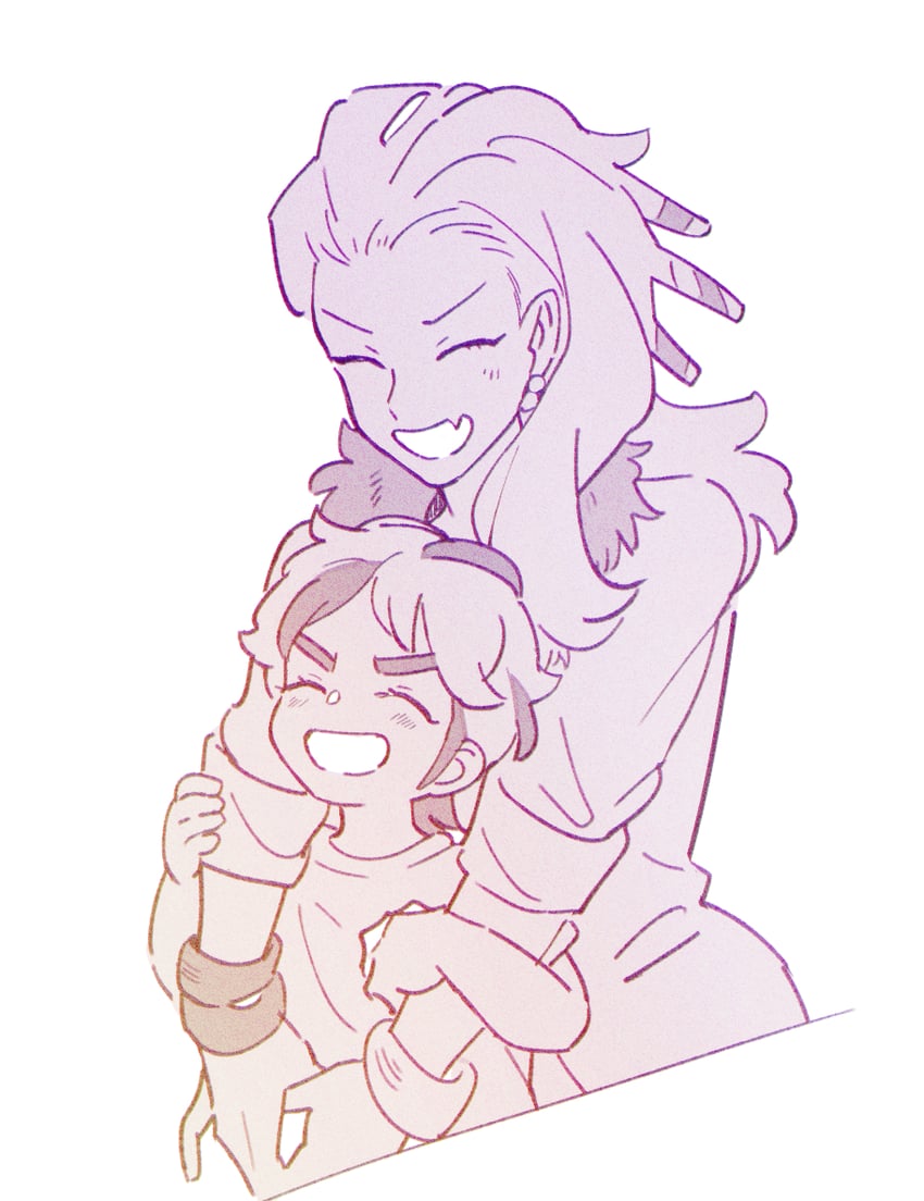 arven and professor sada (pokemon and 1 more) drawn by oysmrm