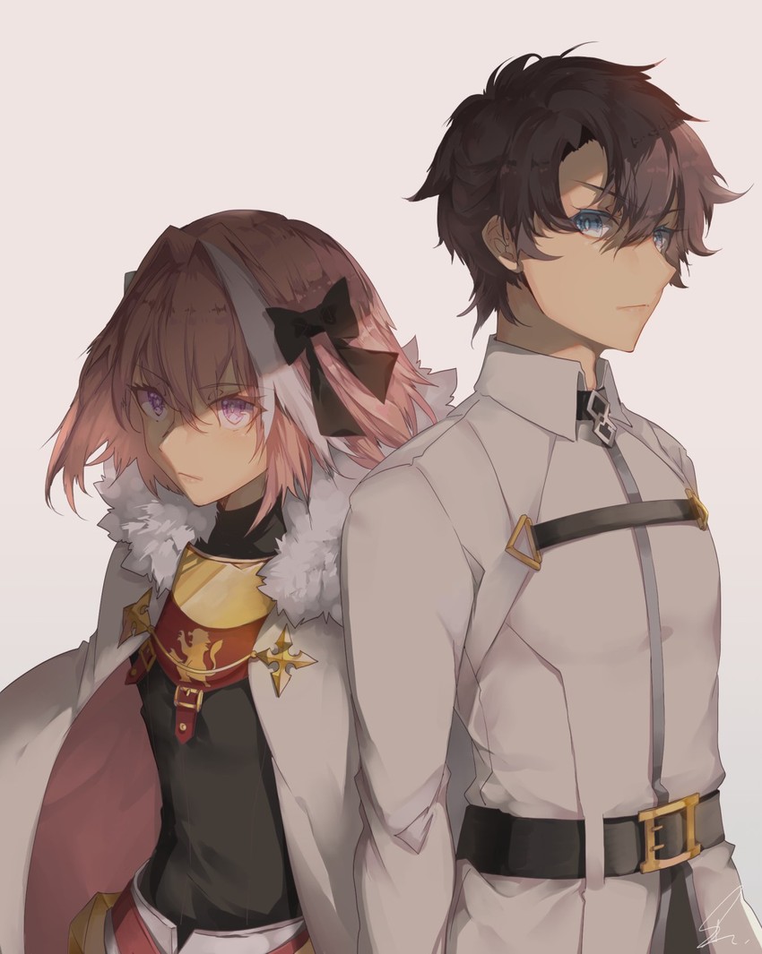 fujimaru ritsuka and astolfo (fate and 2 more) drawn by saihate_(d3)