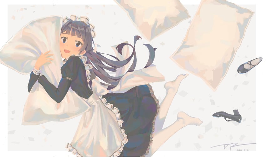mogami shizuka (idolmaster and 1 more) drawn by da_tengzi