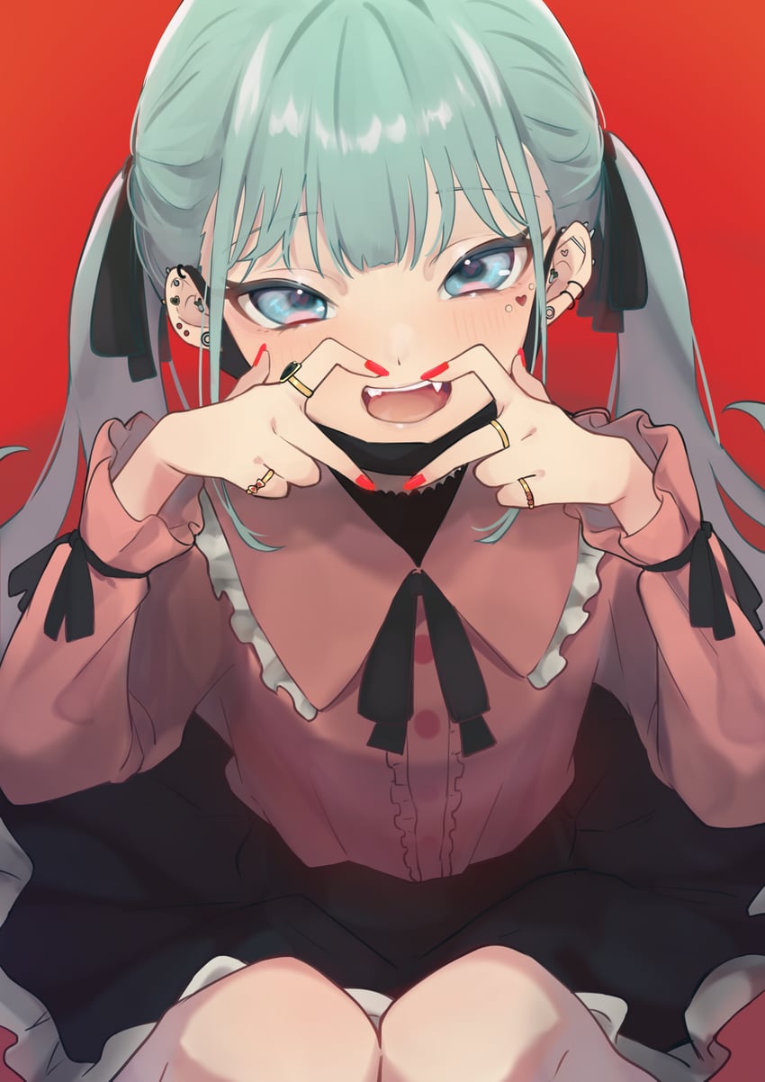hatsune miku (vocaloid and 1 more) drawn by kiinakin