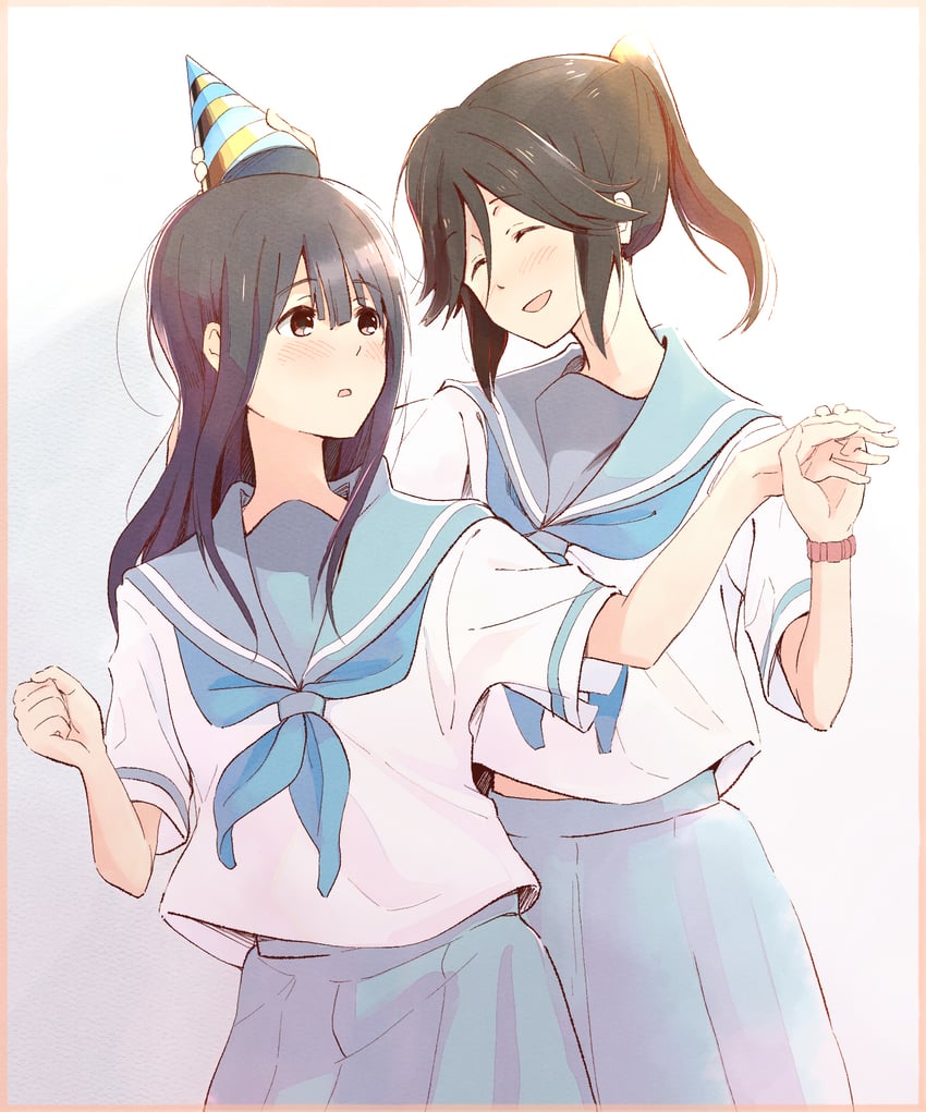 yoroizuka mizore and kasaki nozomi (hibike! euphonium and 1 more) drawn by sawara65