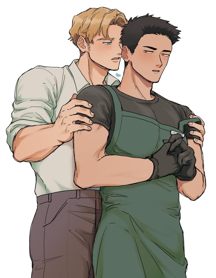 ao isami and lewis smith (yuuki bakuhatsu bang bravern) drawn by hn_yasum