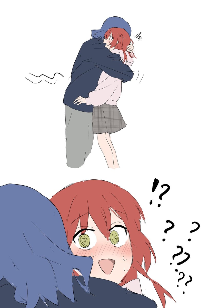 kita ikuyo and yamada ryo (bocchi the rock!) drawn by ookiiayu