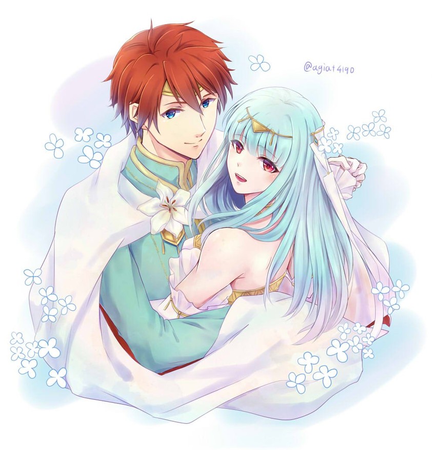 eliwood and ninian (fire emblem and 2 more) drawn by taiga_kazame