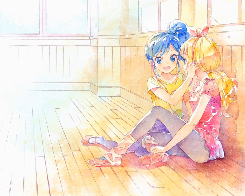 hoshimiya ichigo and kiriya aoi (aikatsu!) drawn by katoh_akatsuki