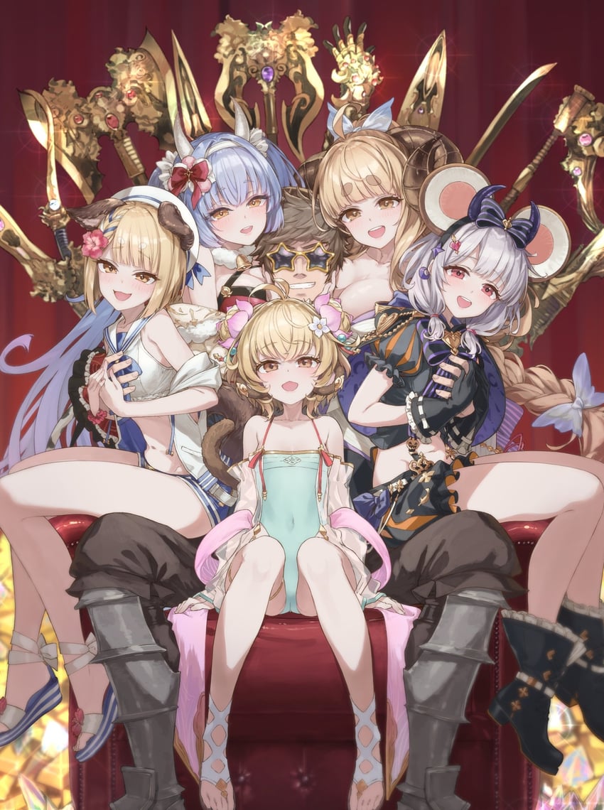 gran, anila, vikala, andira, vajra, and 1 more (granblue fantasy) drawn by hakui_ami