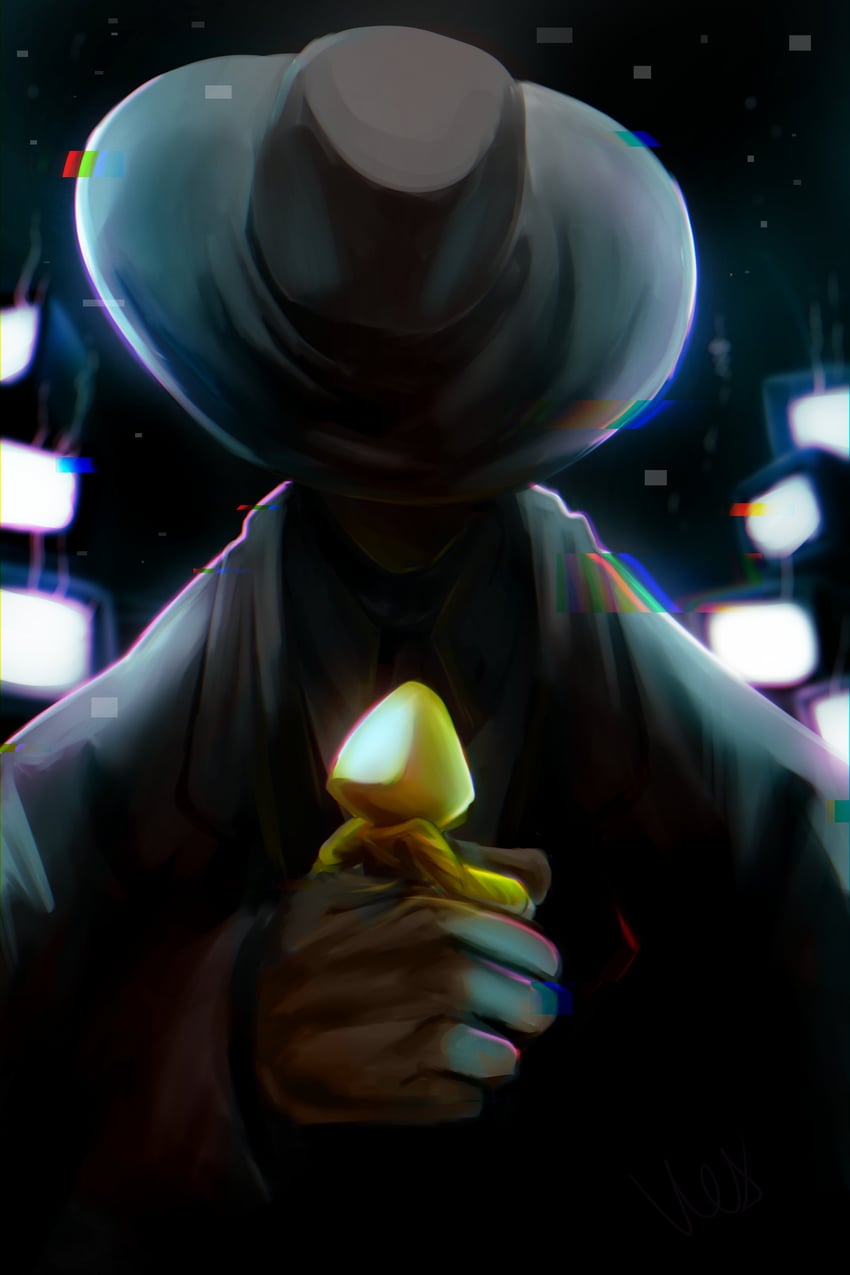 six and thin man (little nightmares ii) drawn by mrcumrag