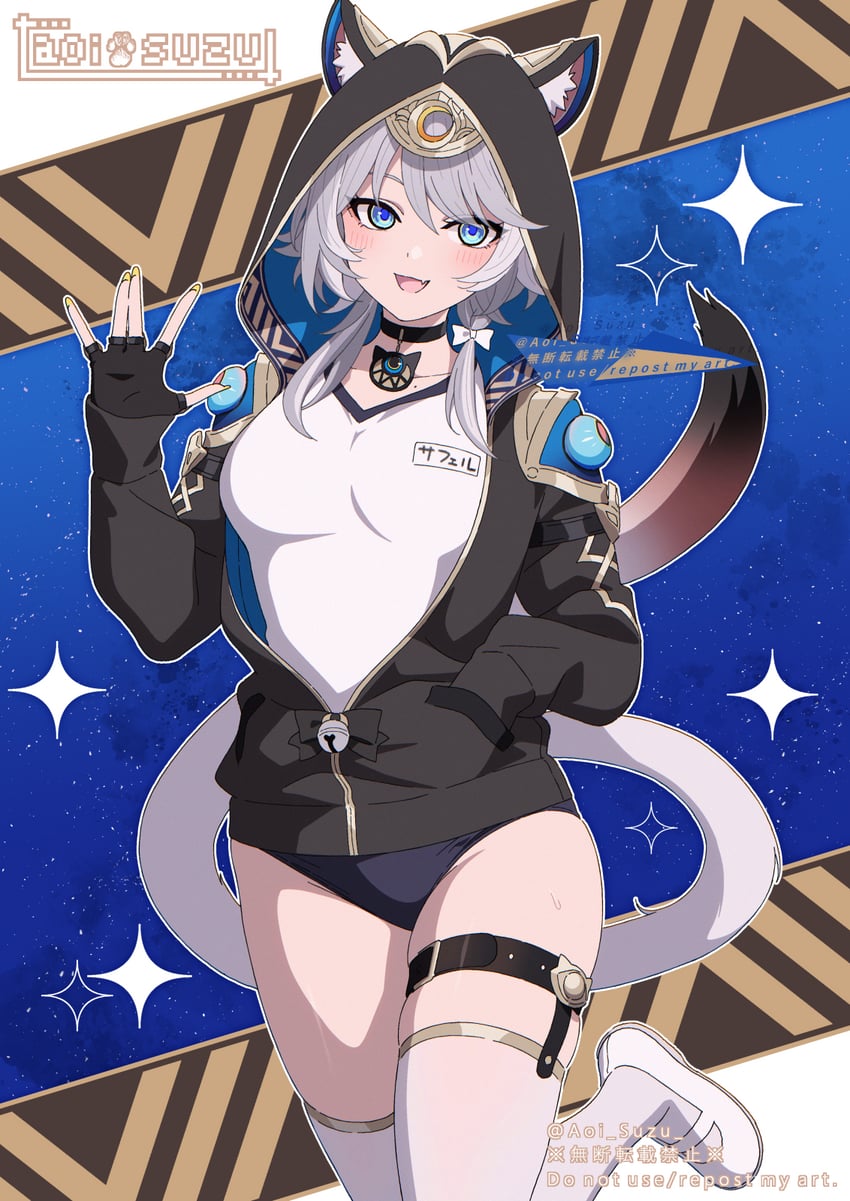 cipher (honkai and 1 more) drawn by aoi_suzu