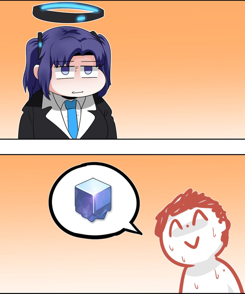 sensei, yuuka, and doodle sensei (blue archive) drawn by c/h