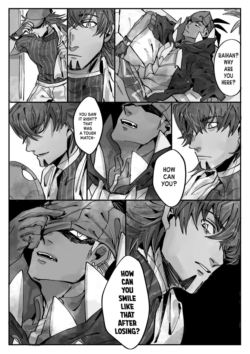 leon and raihan (pokemon and 1 more) drawn by chiyo_(miichiyochin)