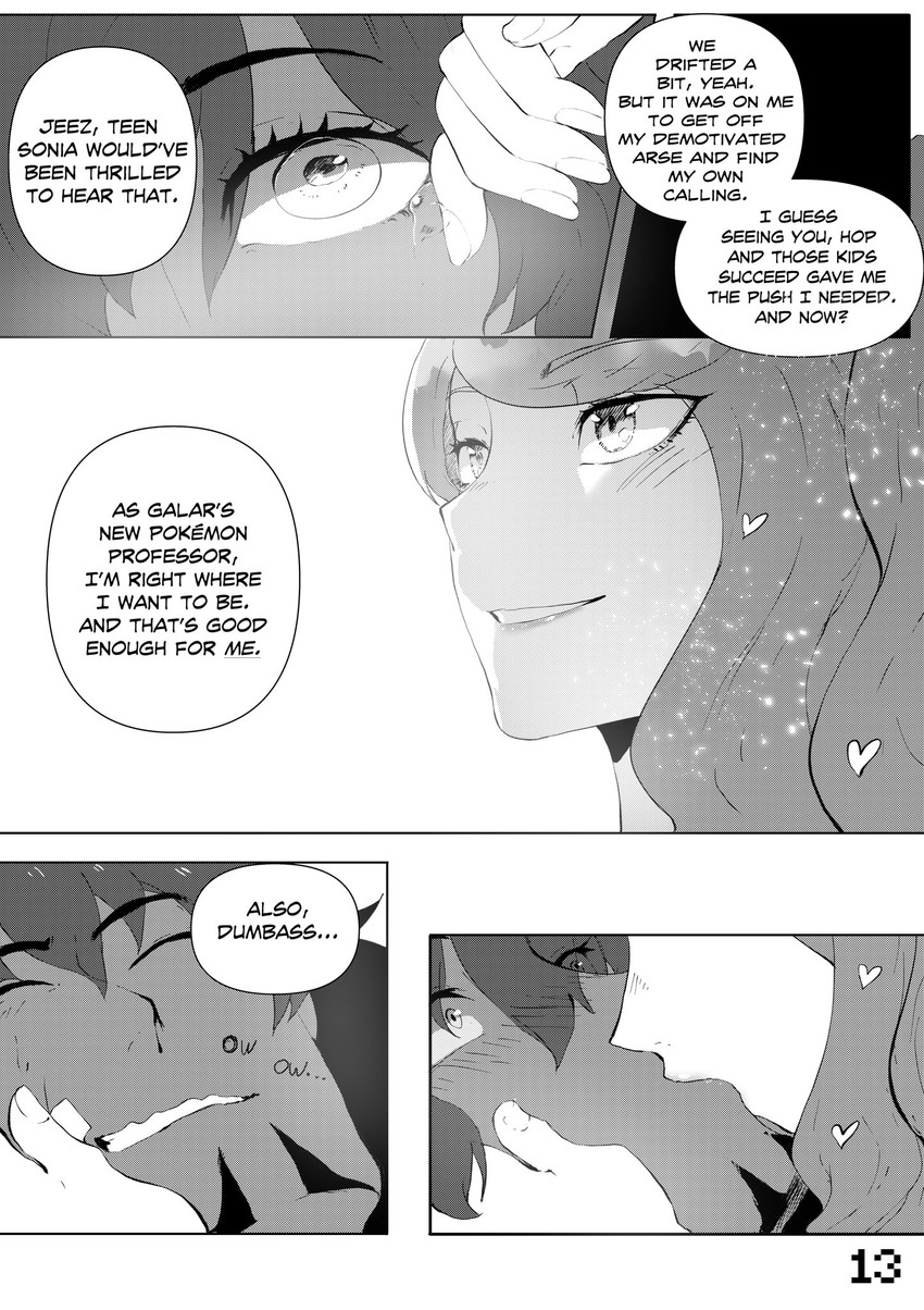 leon and sonia (pokemon and 1 more) drawn by nyantcha
