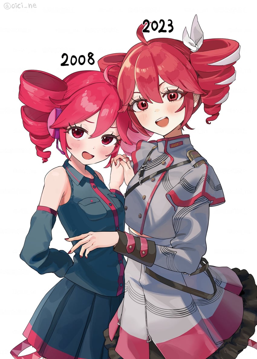 kasane teto (utau and 1 more) drawn by oici_ne