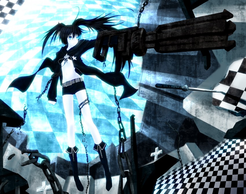 black rock shooter (black rock shooter) drawn by tyourou_god