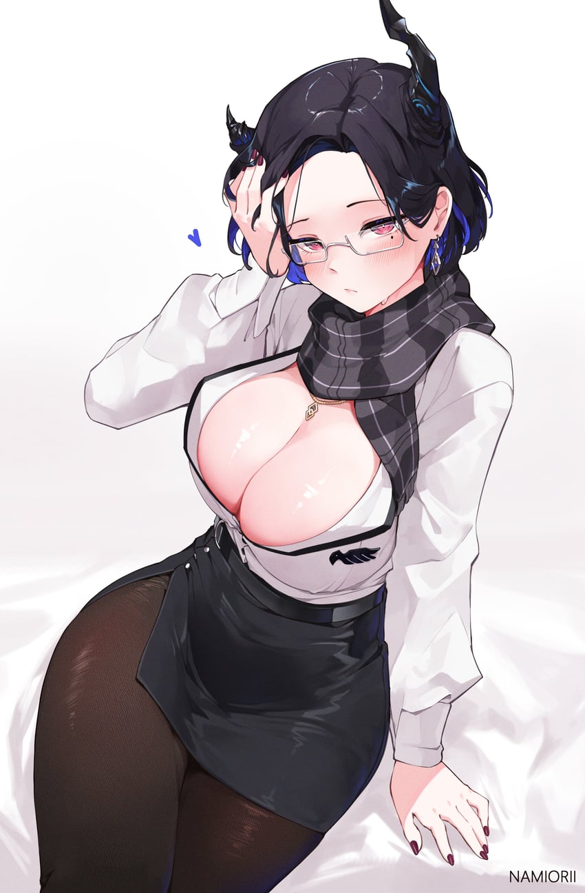 nerissa ravencroft (hololive and 1 more) drawn by namiorii