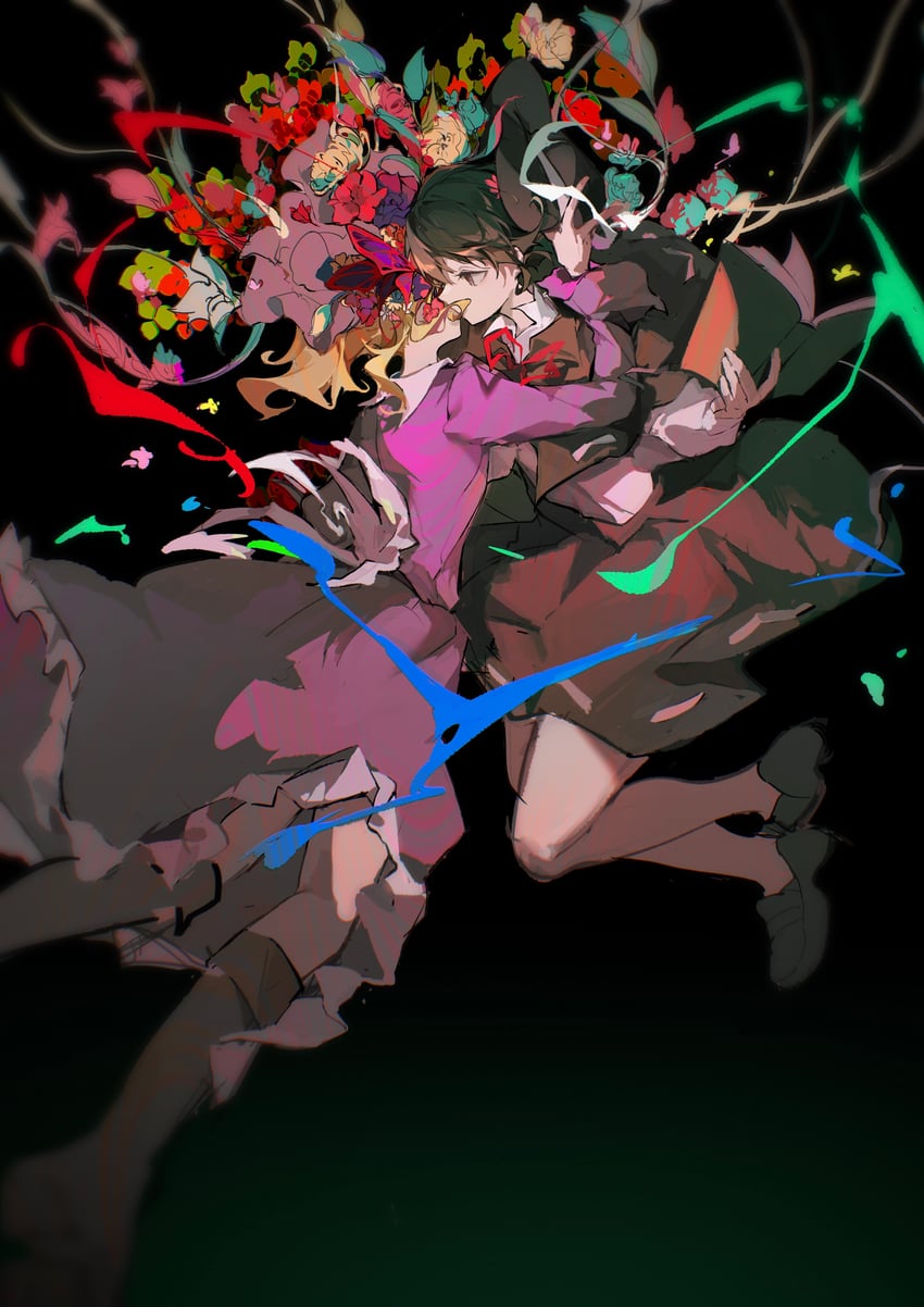 usami renko and maribel hearn (touhou) drawn by kuchiguchi_juko