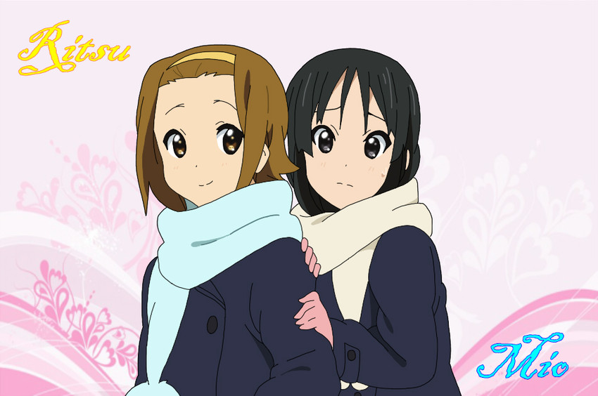 akiyama mio and tainaka ritsu (k-on!) drawn by luna_(ver_natsumin)
